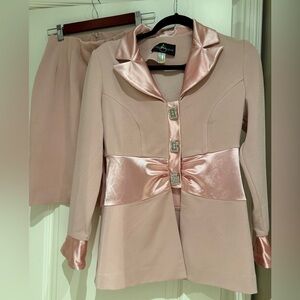 Recollections Blush Pink Blazer with Satin Accents